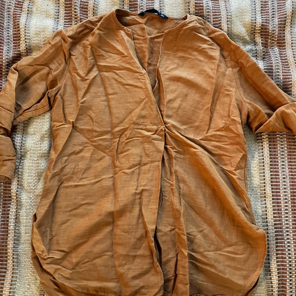 Linen tunic top